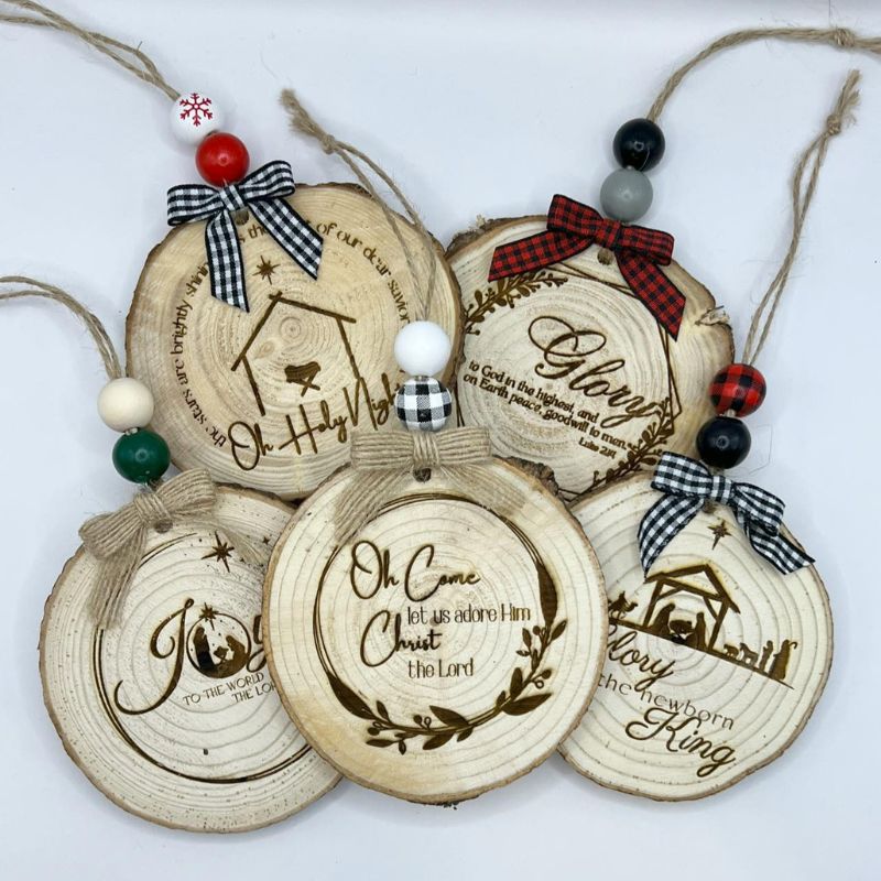 Laser Engraved Ornaments